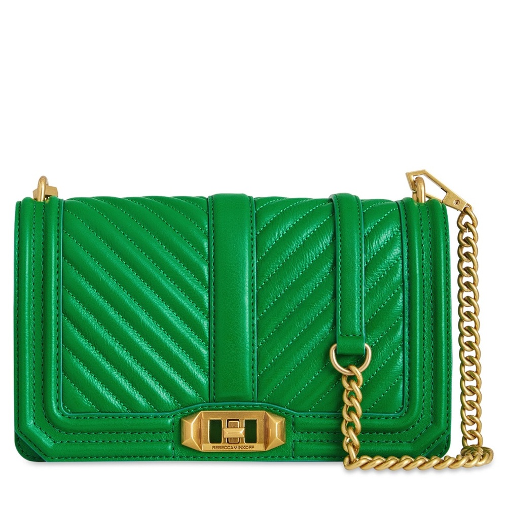 Rebecca Minkoff Love Chevron Quilted Leather Crossbody Bag